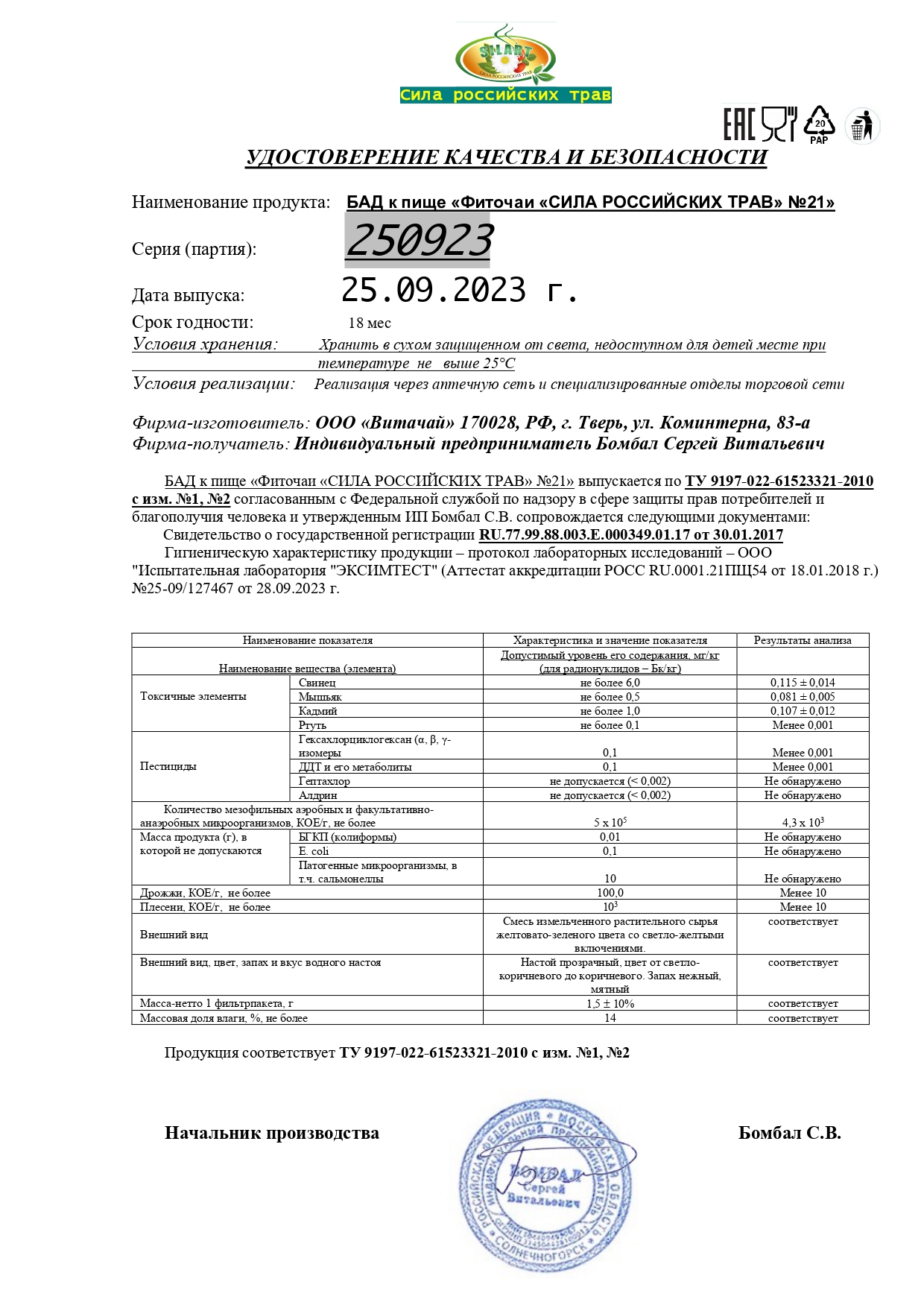 Паспорт №092023